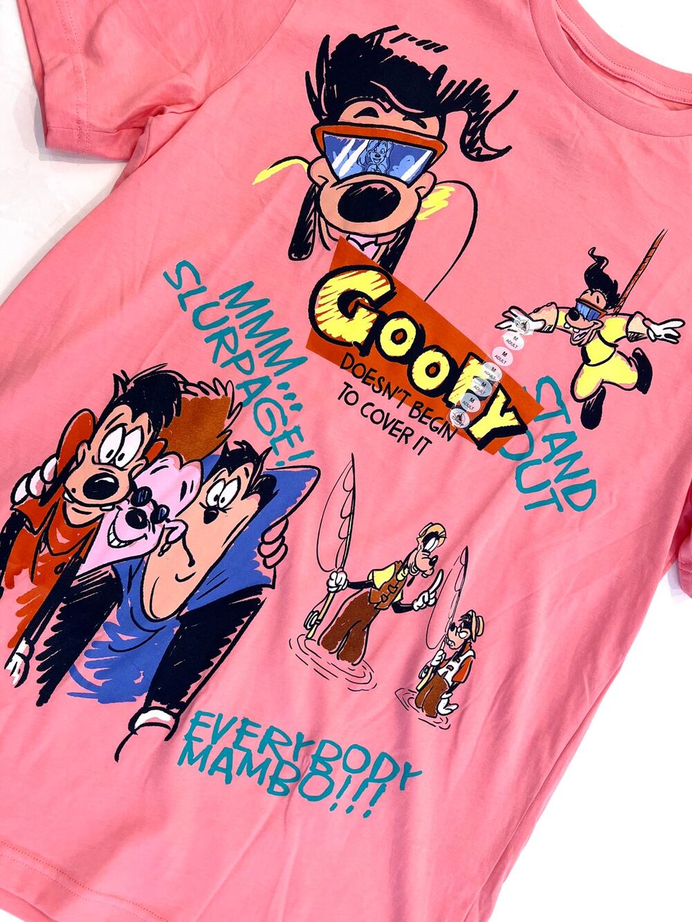 Disney Parks "A Goofy Movie" Adult Pink Short Sleeve Tee - NWT